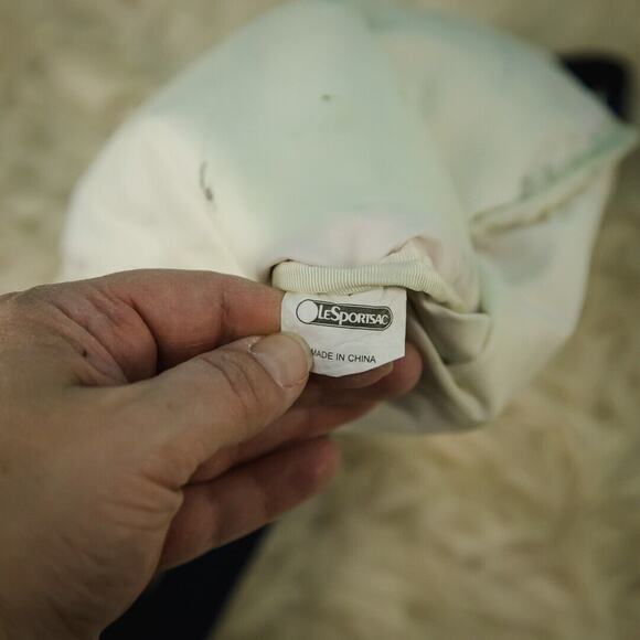 Le Sportsac Rainbow Stripe Three Zip Fabric Crossbody Shoulder Strap Bag Handbag - Picture 5 of 7